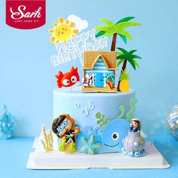 other festive & party supplies summer sea fish u-boat diving beach swimming boy happy birthday cake er kid decorating
other festive & party supplies summer sea fish u-boat diving beach swimming boy happy birthday cake er kid decorating