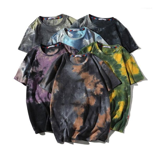 mens лета o шеи топы mens конструктора tie окрашенная tshirts моды с коротким рукавом свободные вскользь тройники, White;black
mens лета o шеи топы mens конструктора tie окрашенная tshirts моды с коротким рукавом свободные вскользь тройники, White;black