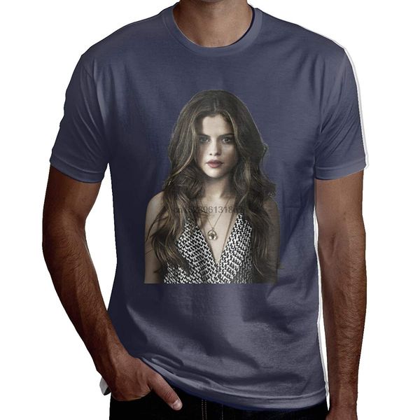 мужчины юмор tee selena gomez logo футболка black