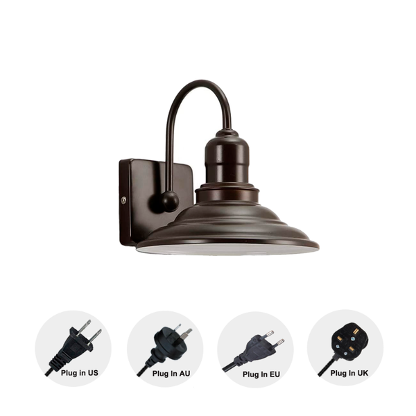 wall lamp metallic gooseneck sconces black iron industrial shade with plug 1.8m wire lighting bulb not included
wall lamp metallic gooseneck sconces black iron industrial shade with plug 1.8m wire lighting bulb not included