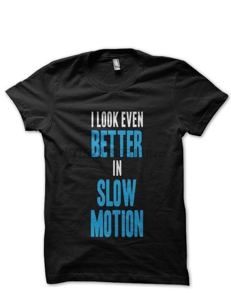 slow motion black t shirt