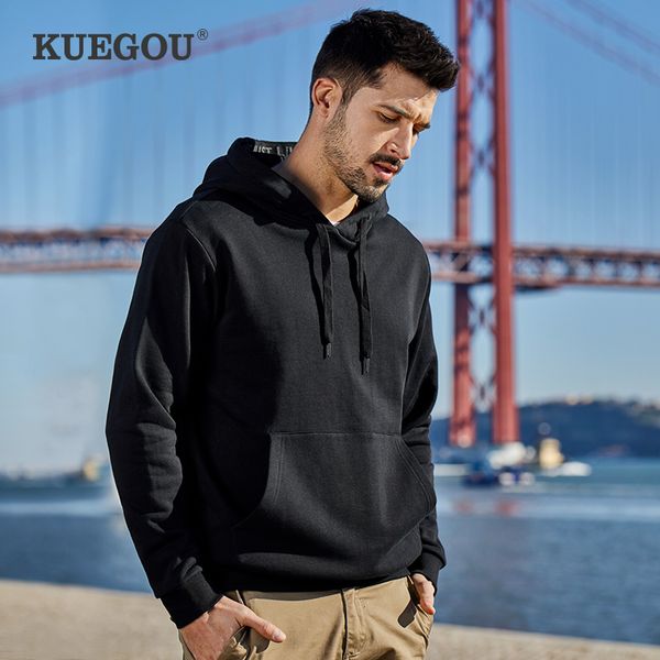 kuegou 2020 spring 100% cotton black plain hoodie hoody sweatshirt hip hop casual japanese clothes for men fashion clothing 2282
kuegou 2020 spring 100% cotton black plain hoodie hoody sweatshirt hip hop casual japanese clothes for men fashion clothing 2282