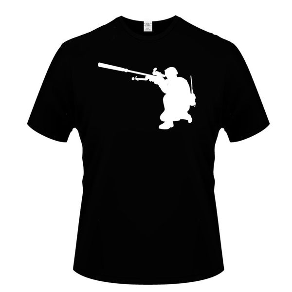 all sizes & colours sniper soldier shooting fashion interesting t-shirt fashion short-sleeved cotton t-shirt