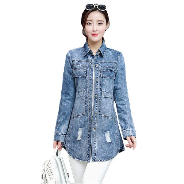 2020 women new autumn korean fashion mid-length long-sleeved slim printed single-breasted lapel denim jacket x53, Black;brown
2020 women new autumn korean fashion mid-length long-sleeved slim printed single-breasted lapel denim jacket x53, Black;brown