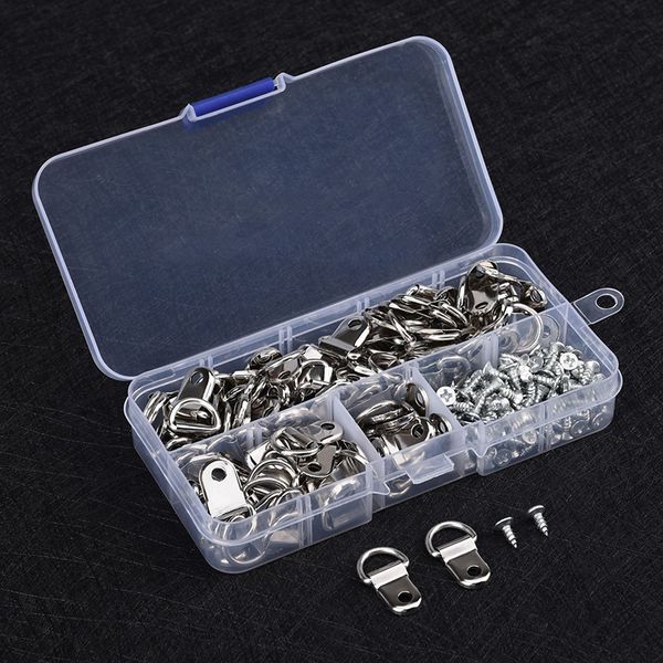 100pcs d-ring picture hangers with screws for hanging clock paintings artwork hook p mirrors single hole d-rings tn9
100pcs d-ring picture hangers with screws for hanging clock paintings artwork hook p mirrors single hole d-rings tn9