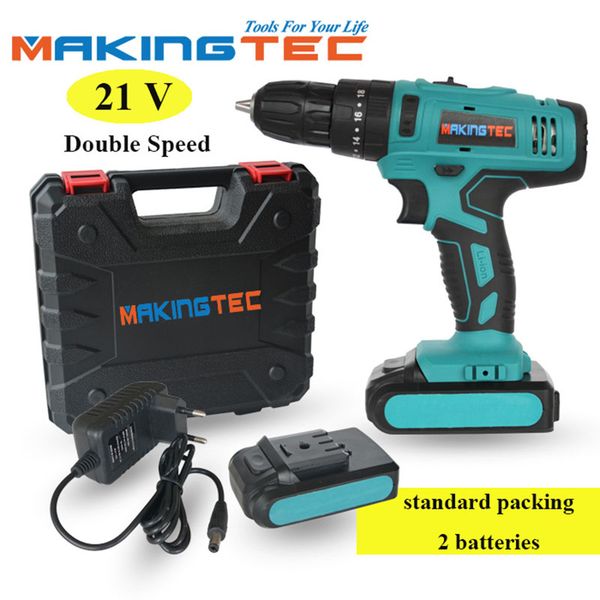 professiona electric drills makingtec cordless drill screwdriver double speed power tools lithium-ion battery 21v wireless driver
professiona electric drills makingtec cordless drill screwdriver double speed power tools lithium-ion battery 21v wireless driver