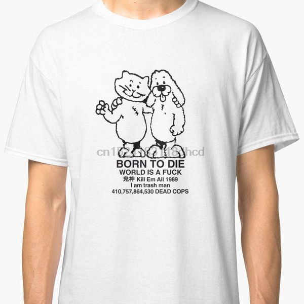 new born to die мира a fvck убийств em all 1989 мужчины t-shirt white размер s до 3xl
new born to die мира a fvck убийств em all 1989 мужчины t-shirt white размер s до 3xl