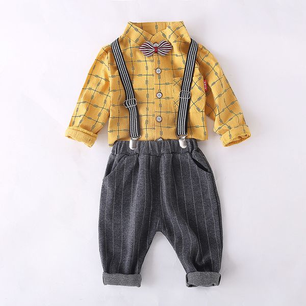 2020 new spring autumn children gentleman clothes baby boys striped tie shirt bib pants 2pcs/sets kids infant fashion sportswear, White
2020 new spring autumn children gentleman clothes baby boys striped tie shirt bib pants 2pcs/sets kids infant fashion sportswear, White