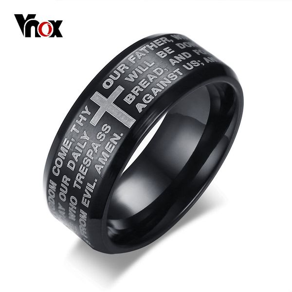 vnox engraved bible cross ring for men 3 colors option stainless steel stylish prayer male jewelry us size #7- #13, Golden;silver
vnox engraved bible cross ring for men 3 colors option stainless steel stylish prayer male jewelry us size #7- #13, Golden;silver