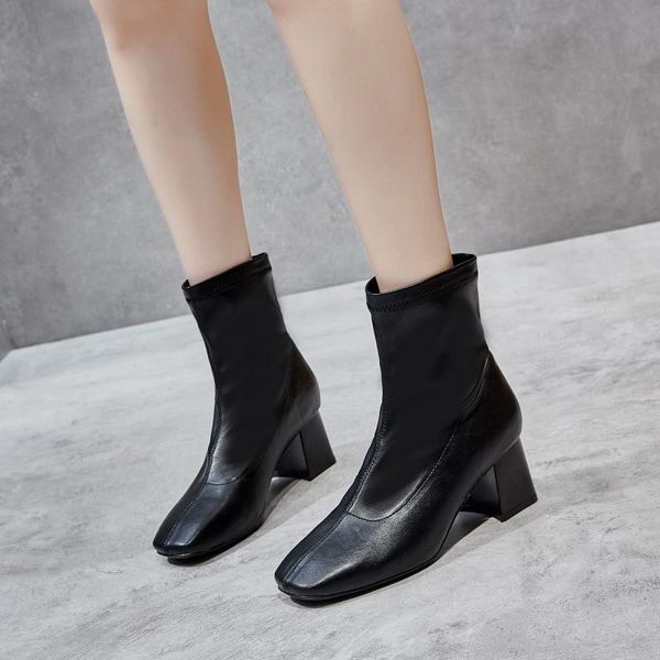 women's rubber boots booties ladies platform boots-women rock shoes woman rain 2020 med hoof heels basic slip-on, Black
women's rubber boots booties ladies platform boots-women rock shoes woman rain 2020 med hoof heels basic slip-on, Black