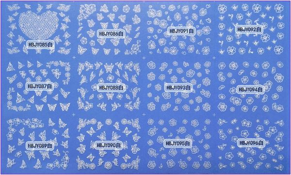 stickers & decals 12 pcs / lot self-adhesive 3d nail tattoos sticker white black gold silver sweet heart butterfly flower hbjy085-096 
stickers & decals 12 pcs / lot self-adhesive 3d nail tattoos sticker white black gold silver sweet heart butterfly flower hbjy085-096