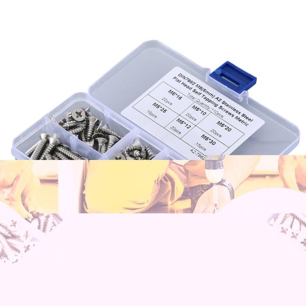 110pcs 304 stainless steel m5 pan head self-tapping combination set hexagonal socket head cap screw combination set
110pcs 304 stainless steel m5 pan head self-tapping combination set hexagonal socket head cap screw combination set