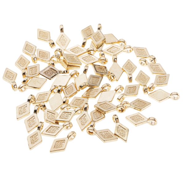 50 pieces floral embossments design rhombus earring findings jewelry making supply diy crafts necklace charm, Black
50 pieces floral embossments design rhombus earring findings jewelry making supply diy crafts necklace charm, Black