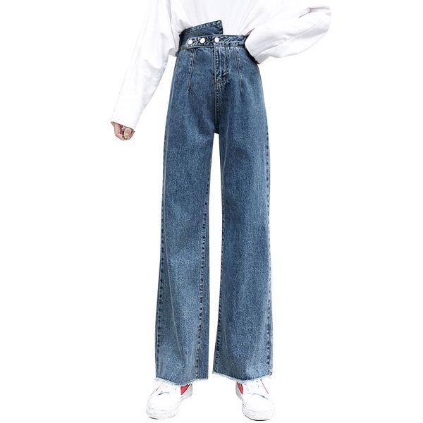 women's jeans women solid blue jean pants high waist ropa mujer fashion vintage denim wide leg pant loose trousers p9338
women's jeans women solid blue jean pants high waist ropa mujer fashion vintage denim wide leg pant loose trousers p9338