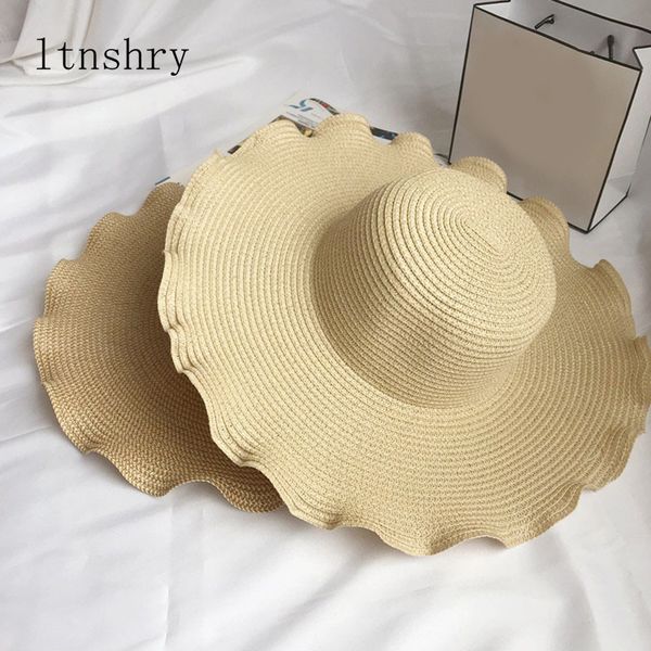wide brim hats 2021 fashion summer style women hat sun beach resort female outdoor foldable visor side straw, Blue;gray
wide brim hats 2021 fashion summer style women hat sun beach resort female outdoor foldable visor side straw, Blue;gray
