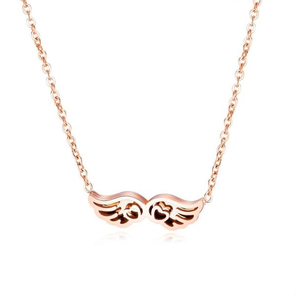 chains opk japanese and korean titanium steel women's necklace loving feather pendant high-end fashion jewelry, Silver
chains opk japanese and korean titanium steel women's necklace loving feather pendant high-end fashion jewelry, Silver