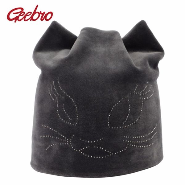 geebro 2020 winter beanie hat ladies warm velvet hats for women beanies hats cat rhinestones beanie with with ear flaps gs037, Blue;gray
geebro 2020 winter beanie hat ladies warm velvet hats for women beanies hats cat rhinestones beanie with with ear flaps gs037, Blue;gray