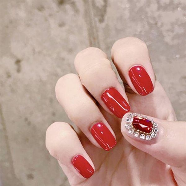 false nails 24pcs red square jewel fake finished product ins artificial french bridal section pointed with glue sticker, Red;gold
false nails 24pcs red square jewel fake finished product ins artificial french bridal section pointed with glue sticker, Red;gold