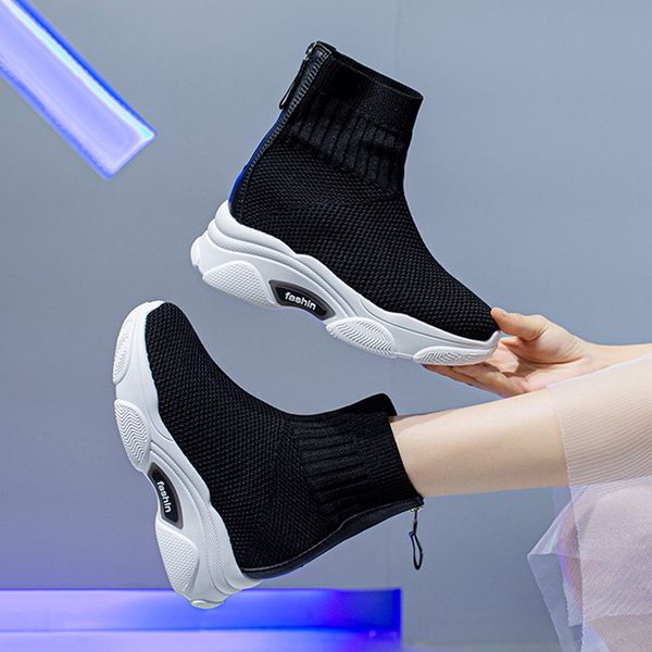 knitting sock platform boots women mesh wedges booties chunky sneakers black ladies shoes 2020 autumn winter botas mujer 8503l
knitting sock platform boots women mesh wedges booties chunky sneakers black ladies shoes 2020 autumn winter botas mujer 8503l