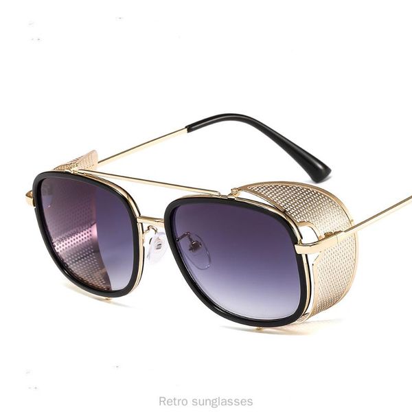 retro metal punk sunglasses men women brand designer fashion square punk glasses male side shields shades fml, White;black
retro metal punk sunglasses men women brand designer fashion square punk glasses male side shields shades fml, White;black