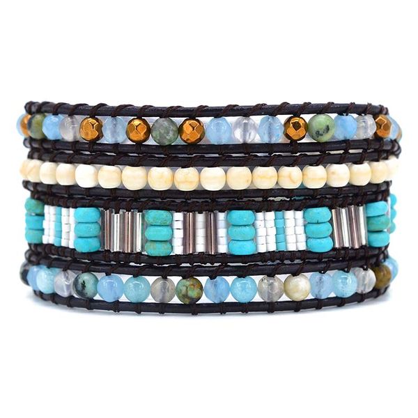 2020 new classic 5x wrap bracelet for women and men stone leather wraps vintage boho chic dropshipping store, Golden;silver
2020 new classic 5x wrap bracelet for women and men stone leather wraps vintage boho chic dropshipping store, Golden;silver