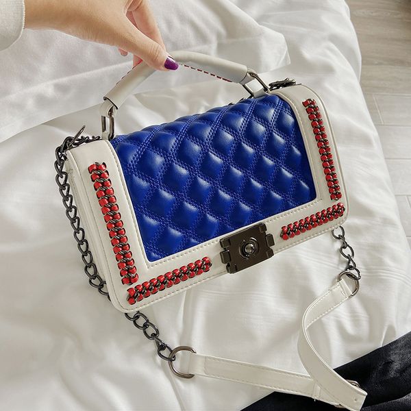 new single chain bags simplicity à main sacs high-end versatile rhombic lattice shoulder small square leisure womens crossbody bag nbltu, Red;black
new single chain bags simplicity à main sacs high-end versatile rhombic lattice shoulder small square leisure womens crossbody bag nbltu, Red;black