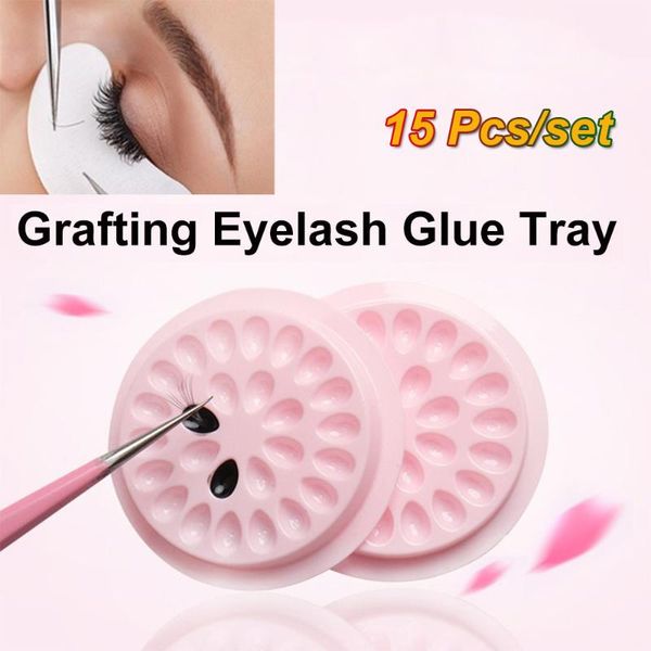 15pcs false eyelashes glue holder pink eyelash extension glue holder pallet pads gasket plastic for eyelash extension
15pcs false eyelashes glue holder pink eyelash extension glue holder pallet pads gasket plastic for eyelash extension