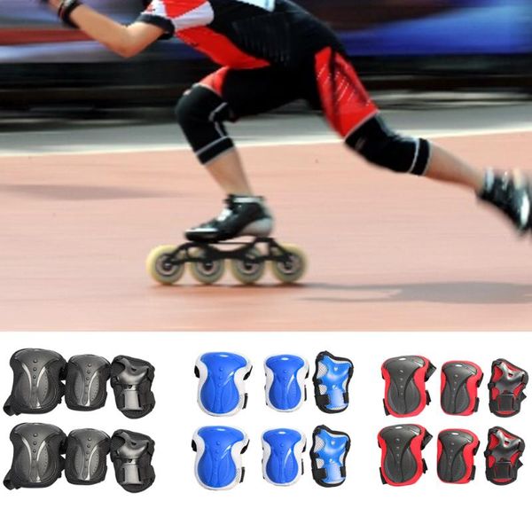 6 pcs knee pads rollerblading protection gear set anti skating skateboarding safety wrist guards sports outdoor, Black;gray
6 pcs knee pads rollerblading protection gear set anti skating skateboarding safety wrist guards sports outdoor, Black;gray
