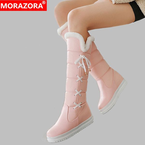 morazora 2020 new arrive fashion round toe platform women boots winter keep warm solid knee high boots big size 34-43, Black
morazora 2020 new arrive fashion round toe platform women boots winter keep warm solid knee high boots big size 34-43, Black
