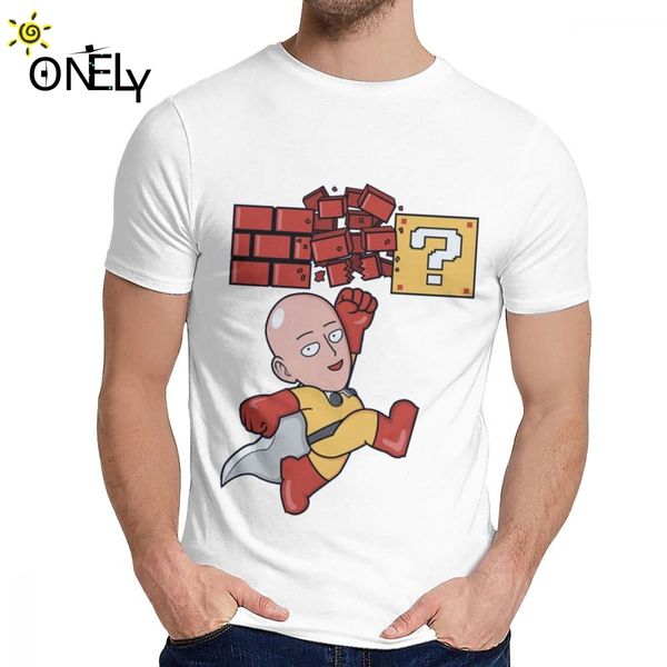 geek one punch man saitama t shirt hipster cotton t shirt round neck
