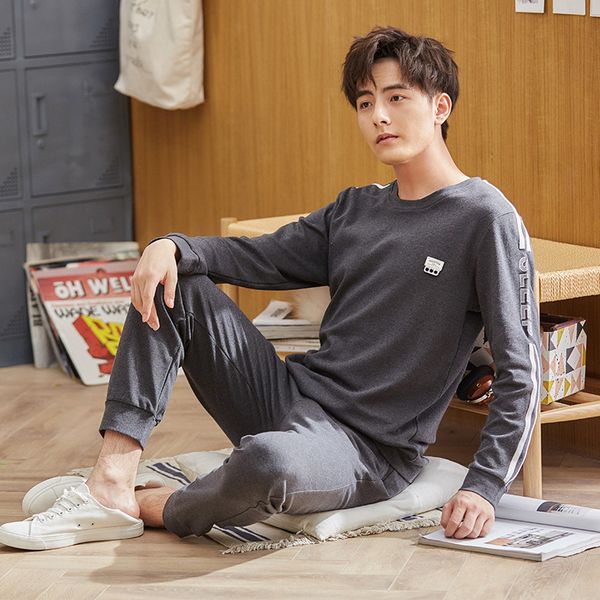 men's sleepwear winter men pajamas set 100% cotton pyjamas long-sleeve 2021 autumn casual suit homewear plus size l-xxxl, Black;brown
men's sleepwear winter men pajamas set 100% cotton pyjamas long-sleeve 2021 autumn casual suit homewear plus size l-xxxl, Black;brown