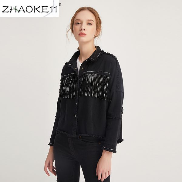 vintage stylish fringe beaded oversized jacket coat women 2020 fashion long sleeve frayed trim ladies outerwear chaqueta mujer, Black;brown
vintage stylish fringe beaded oversized jacket coat women 2020 fashion long sleeve frayed trim ladies outerwear chaqueta mujer, Black;brown