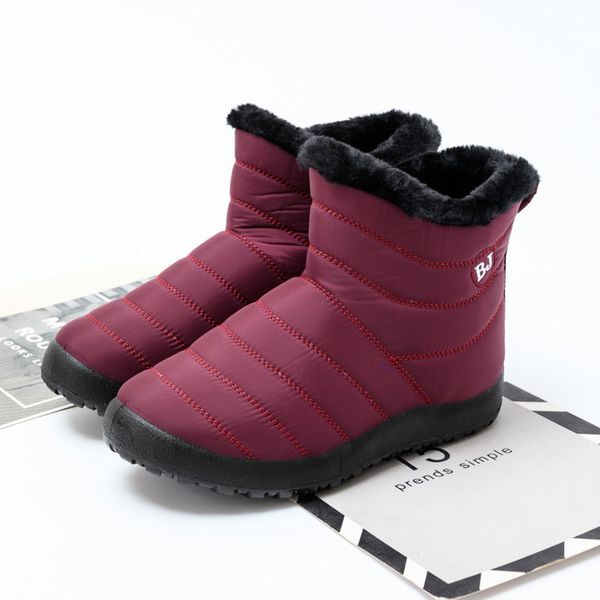 women shoes warm plush fur ankle boots winter female slip on flat casual shoes 2020 waterproof ultralight footwear snow boots, Black
women shoes warm plush fur ankle boots winter female slip on flat casual shoes 2020 waterproof ultralight footwear snow boots, Black