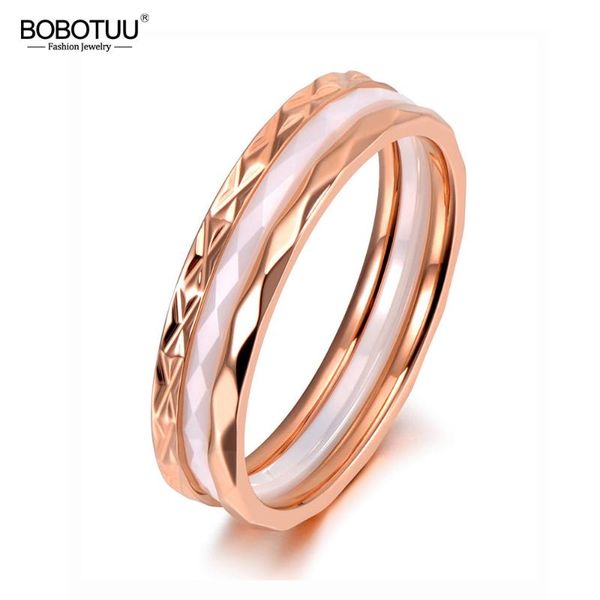 bobotuu original design titanium steel white/black cut ceramic ring jewelry rose gold wedding engagement rings for women br19135, Slivery;golden
bobotuu original design titanium steel white/black cut ceramic ring jewelry rose gold wedding engagement rings for women br19135, Slivery;golden