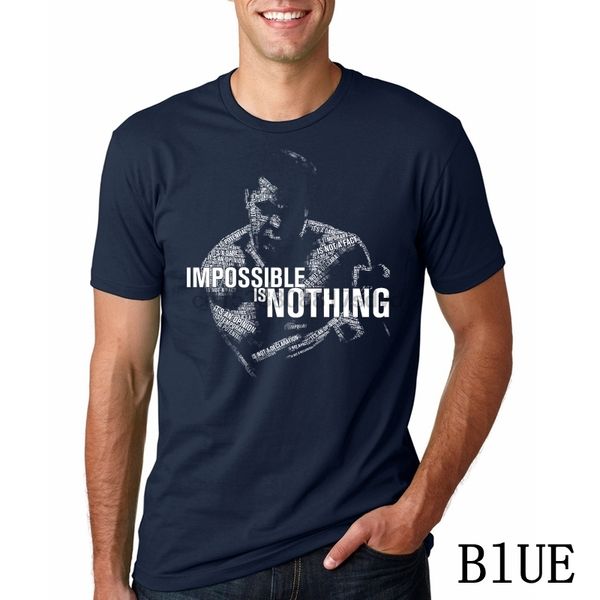 men funy tshirt mohamed ali impossible is nothing short sleeve o-neck tee men t shirt
men funy tshirt mohamed ali impossible is nothing short sleeve o-neck tee men t shirt