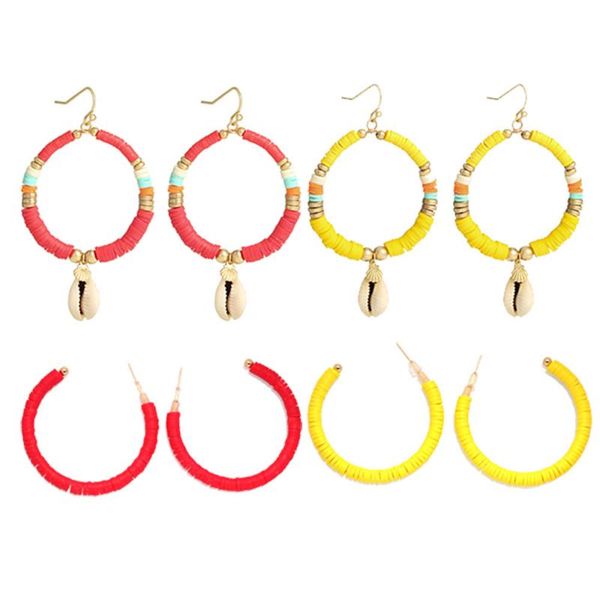 bohemian разноцветный полимерная глина heishi шариков cowrie seashell hook earings черный красный синий девушки женщин лето surf подарок юве, Golden;silver
bohemian разноцветный полимерная глина heishi шариков cowrie seashell hook earings черный красный синий девушки женщин лето surf подарок юве, Golden;silver