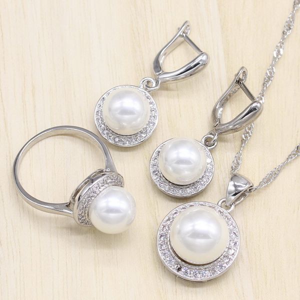 silver color jewelry white cubic zirconia round w imitation pearl jewelry set for women earrings/ring/pendant/necklace
silver color jewelry white cubic zirconia round w imitation pearl jewelry set for women earrings/ring/pendant/necklace