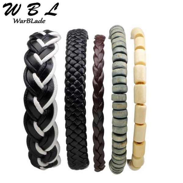 tennis wbl 3-6pcs/set genuine leather men bracelet braid wrap beads bracelets & bangles punk wristband for women jewelry 2021, Golden;silver
tennis wbl 3-6pcs/set genuine leather men bracelet braid wrap beads bracelets & bangles punk wristband for women jewelry 2021, Golden;silver