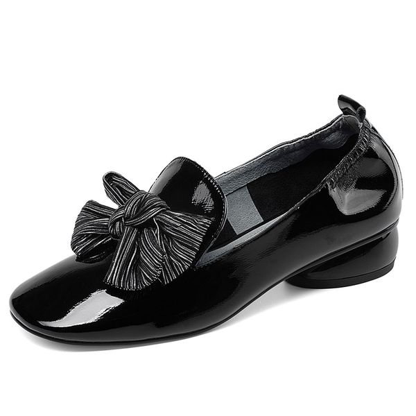 high-end brand-name full leather women's shoes 2020 spring and summer shallow mouth bow single shoes women lazy, Black
high-end brand-name full leather women's shoes 2020 spring and summer shallow mouth bow single shoes women lazy, Black
