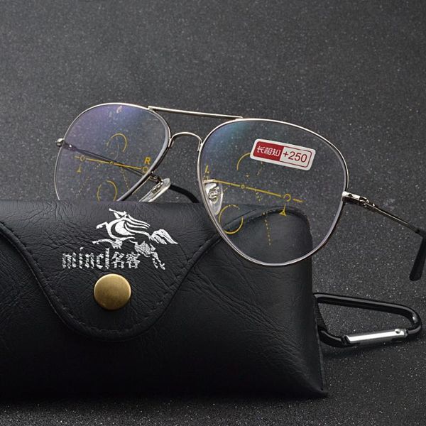sunglasses progressive multifocal reading glasses men alloy frame brand oversized men's pilot eyeglasses women prescription nx, White;black