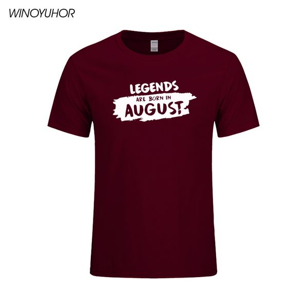 new casual legends are born in august funny birthday gift printed short sleeve tees men fashion t shirt hipster
new casual legends are born in august funny birthday gift printed short sleeve tees men fashion t shirt hipster