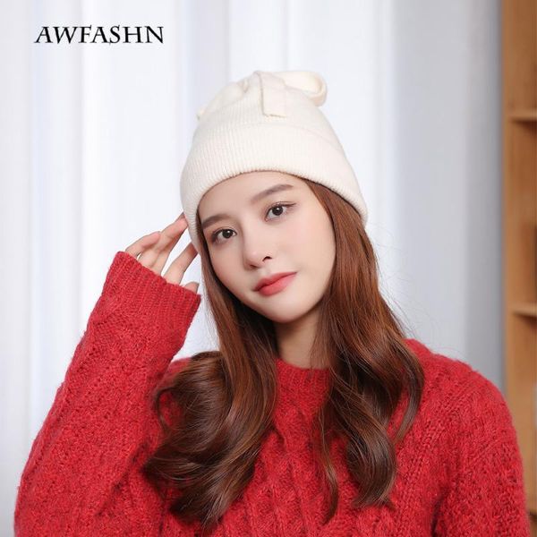 New solid color beanie winter cotton hat skull cap ladies warm hat Korean version of black peaked cute bowknot woman, Blue;gray
New solid color beanie winter cotton hat skull cap ladies warm hat Korean version of black peaked cute bowknot woman, Blue;gray