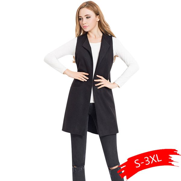 women autumn spring wool blend vest waistcoat lady office wear long waistcoat women coat casual sleeveless vest jacket plus size, Black;white
women autumn spring wool blend vest waistcoat lady office wear long waistcoat women coat casual sleeveless vest jacket plus size, Black;white