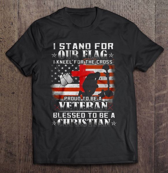 men t shirti stand for our flag i kneel for the cross proud to be a veteran blessed to be a christian women t-shirt
men t shirti stand for our flag i kneel for the cross proud to be a veteran blessed to be a christian women t-shirt