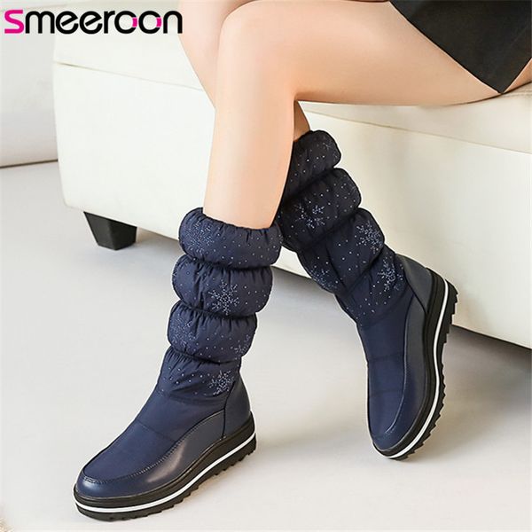 smeeroon 2020 winter snow boots women slip on flat platform shoes keep warm comfortable ankle boots women big size 44, Black
smeeroon 2020 winter snow boots women slip on flat platform shoes keep warm comfortable ankle boots women big size 44, Black