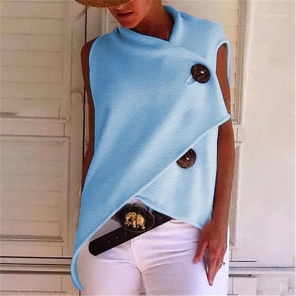 summer ladies fashion tees loose irregular button womens tshirts designer summer fashion short sleeve womens, White
summer ladies fashion tees loose irregular button womens tshirts designer summer fashion short sleeve womens, White