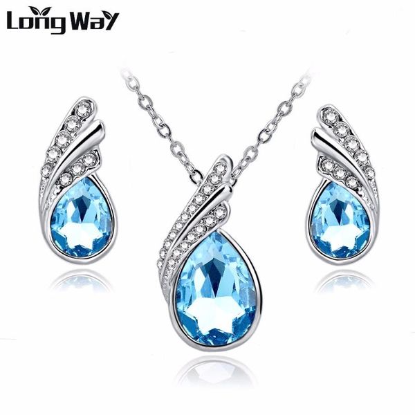 longway 2020 мода ювелирные наборы цвета серебра rhinestone ювелирные наборы синий кристалл ожерелье серьги для женщин set150037, Silver
longway 2020 мода ювелирные наборы цвета серебра rhinestone ювелирные наборы синий кристалл ожерелье серьги для женщин set150037, Silver