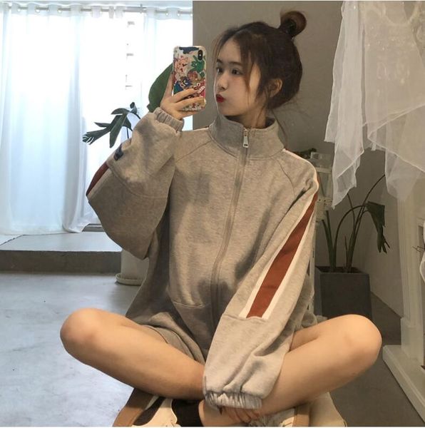 women's hoodies & sweatshirts oversized zipper pocket harajuku boy friend style casual korean pullovers women sweetshirts, Black
women's hoodies & sweatshirts oversized zipper pocket harajuku boy friend style casual korean pullovers women sweetshirts, Black