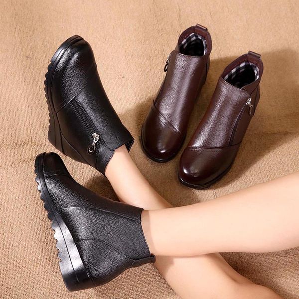 aardimi winter rubber snow ladies boots women genuine leather shoes woman ankle boots female flat with fur zip shoes bootee 2020, Black
aardimi winter rubber snow ladies boots women genuine leather shoes woman ankle boots female flat with fur zip shoes bootee 2020, Black