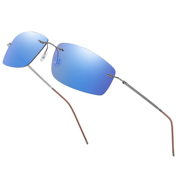 sunglasses titanium polarized square rimless polaroid brand designer gafas men sun glasses for women uv400, White;black
sunglasses titanium polarized square rimless polaroid brand designer gafas men sun glasses for women uv400, White;black